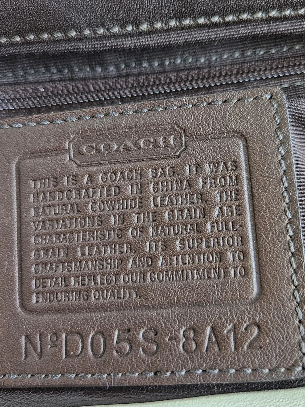 COACH Vintage Soho 8A12 Kisslock Frame Satchel Chalk Leather Velvet Bow Y2K